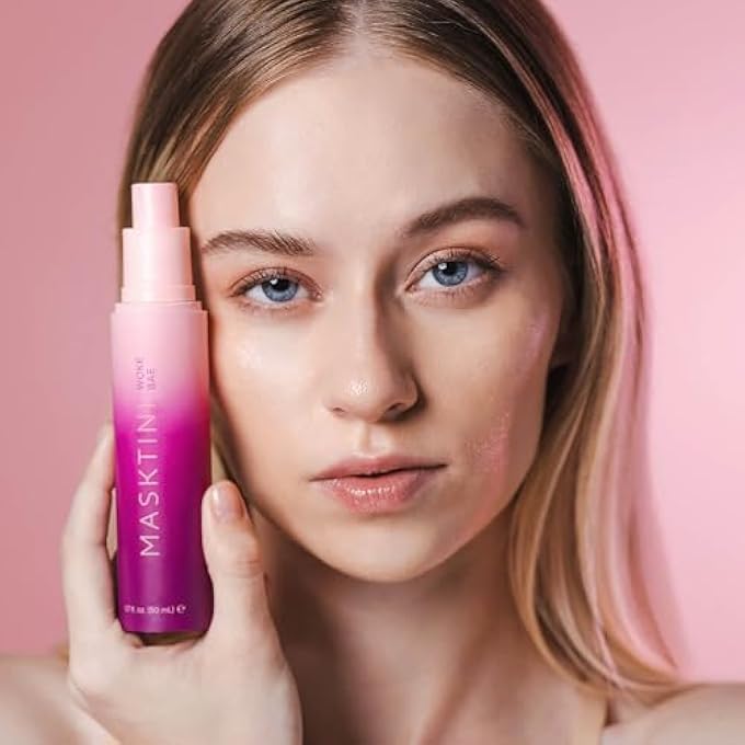 Masktini WOKE BAE WHENEVER MOISTURE SPRITZ, 50 ML - ANTI AGING, HYDRATING FACE MIST - WATERMELON AND ALGAE EXTRACTS - FACE MOISTURIZER FOR DRY SKIN - Image 4